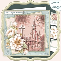 SYMPATHY CHURCH & FLORALS 7.5 Decoupage & Insert Mini Kit