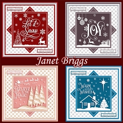 CHRISTMAS QUICK LAYER CARDS Monotone Quotes Bumper Kit