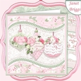 PASTEL CHRISTMAS BAUBLES 7.5 Decoupage & Insert Kit