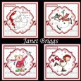 RED & WHITE CHRISTMAS 7.5 Decoupage & Inserts Bumper Kit