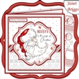 SANTA BELIEVE IN THE MAGIC 7.5 Christmas Decoupage & Insert Kit