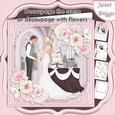 WEDDING TO HAVE & TO HOLD PINK 7.5 Decoupage Card & Insert