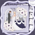 WEDDING TO HAVE & TO HOLD Lavender 7.5 Decoupage Card & Insert