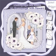 WEDDING BRIDE GROOM BRIDESMAID PAGE BOY Lavender 7.5 Decoupage Card & Insert