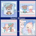 FAMILY OF BEARS 7.5 Christmas 7.5 Decoupage & Inserts Bumper Kit