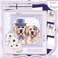 GOLDEN RETRIEVER COUPLE 7.5 Decoupage & Insert Card Kit