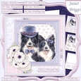 COLLIES COUPLE 7.5 Decoupage & Insert Card Kit