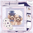 POODLES COUPLE 7.5 Decoupage & Insert Card Kit