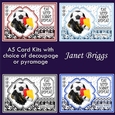 A5 FOOTBALL CARDS Choice of Decoupage or Pyramage & Inserts SOCCER Bumper Kit