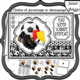 FOOTBALL BLACK & WHITE A5 Decoupage or Pyramage & Insert Card Kit