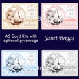 1st HOLY COMMUNION A5 Cards Inserts, Verses & Optional Pyramage Bumper Kit