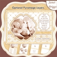 1st HOLY COMMUNION GOLD A5 Card Inserts, Verses & Optional Pyramage Card Kit