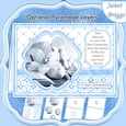 1st HOLY COMMUNION BLUE A5 Pyramage verse & Inserts Card Kit