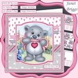 LOVE YOU BEARY MUCH 7.5 Decoupage & Insert Card Kit