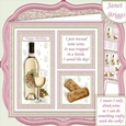 WHITE WINE SAVE THE DAY or CRAFTY CORKS 7.5 Squares Quick Layer Card Kit