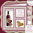 RED WINE SAVE THE DAY or CRAFTY CORKS 7.5 Squares Quick Layer Card Kit