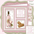ROSE WINE SAVE THE DAY or CRAFTY CORKS 7.5 Squares Quick Layer Card Kit