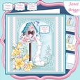 BUNNY DELIVERY 7.5 Decoupage & Insert Card Kit