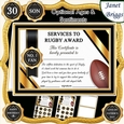 RUGBY Humorous A5 Certificate & Ages Card Kit