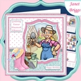 GARDENING FOREVER HOUSEWORK WHENEVER Humorous 7.5 Decoupage Kit