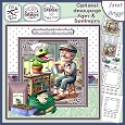 GREENHOUSE GARDENER Humorous 7.5 Card Kit & Optional Decoupage