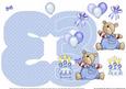 Birthday Boy Age 3 Shape Card