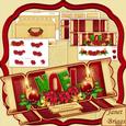 Large Dl Christmas Cracker Easel Card Kit Poinsettia