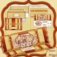 Large Dl Christmas Cracker Easel Card Kit Vintage Inn