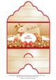 Christmas Money Wallet Envelope Gold Snowman