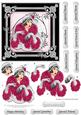 Art Deco Lady Black & Silver Square Topper & Decoupage