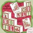 Christmas Noel Blocks Card 2 Sheet Mini Kit