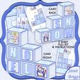 Christmas Noel Snow Blocks Card 5 Sheet Full Kit