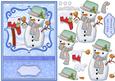 Carrot the Snowman Christmas Card Topper & Decoupage