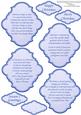 Christmas Snoflake Plaques & Verses in Blue & Silver