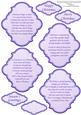 Christmas Snowflake Plaques & Verses in Purple & Silver
