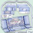 Large Dl Christmas Cracker Easel Card Kit Winter Hamlet