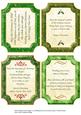 Christmas Plaques & Framed Verses in Green & Gold