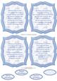 Christmas Plaques & Verses in Pastel Blue