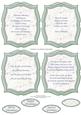 Christmas Plaques & Verses in Pastel Green