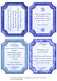 Christmas Plaques & Framed Verses in Blue & Silver