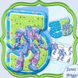 Age 5 Transformer Robot Shape Card & Decoupage Mini Kit
