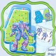 Age 4 Transformer Robot Shape Card & Decoupage Mini Kit