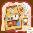 Bbq Apron for Men Tent Card Mini Kit