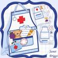 Nurse Apron Get Well Thank You Birthday Tent Card Mini Kit