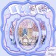 Snowy Church Christmas Double Pop Out Card Kit