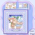 Mistletoe Christmas Mice 8x8 Mini Kit & Decoupage