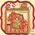 Victorian Christmas Gift Mini Kit with Decoupage