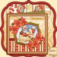 Shattered Santa Christmas 8x8 Mini Kit with Decoupage