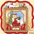 Carol Singing Angel 7x7 Christmas Mini Kit & Decoupage
