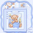 New Baby Boy Baby Blanket 8x8 Mini Kit & Decoupage